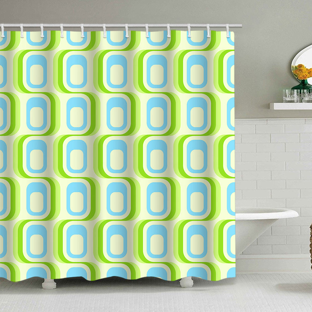 Textured Mosaic Pattern Shower Curtain Kalsten