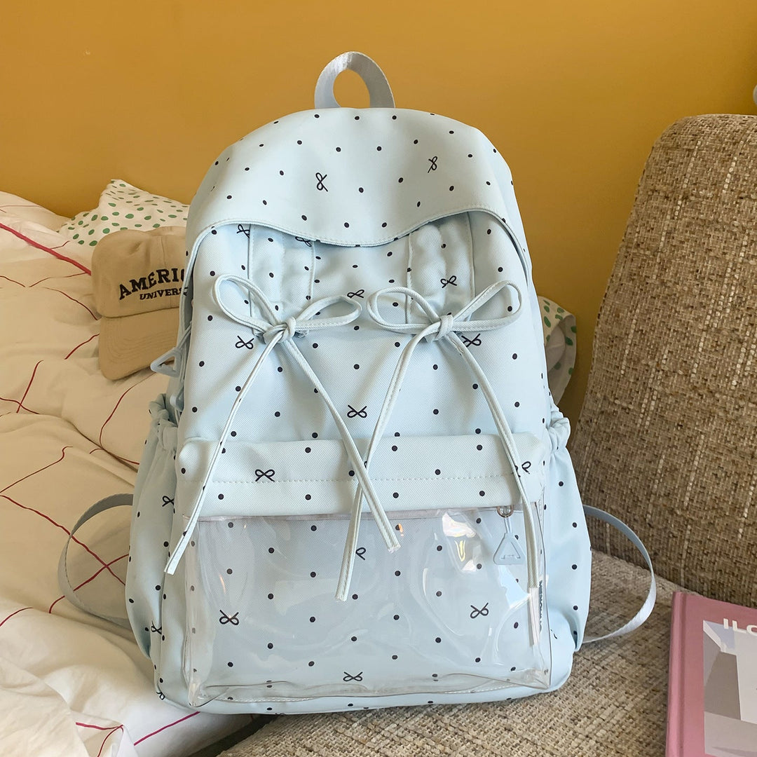 Stylish Polka Dot Pattern Backpack Kalsten