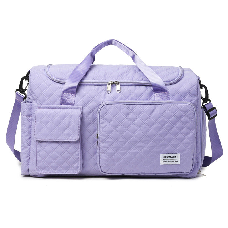 Spacious Sport Duffel Bag With Textured Surface Kalsten
