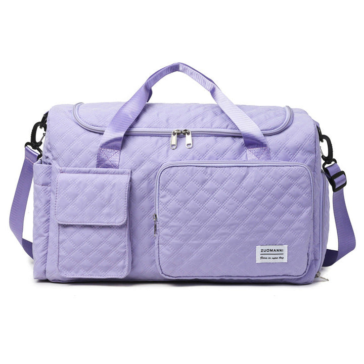Spacious Sport Duffel Bag With Textured Surface Kalsten