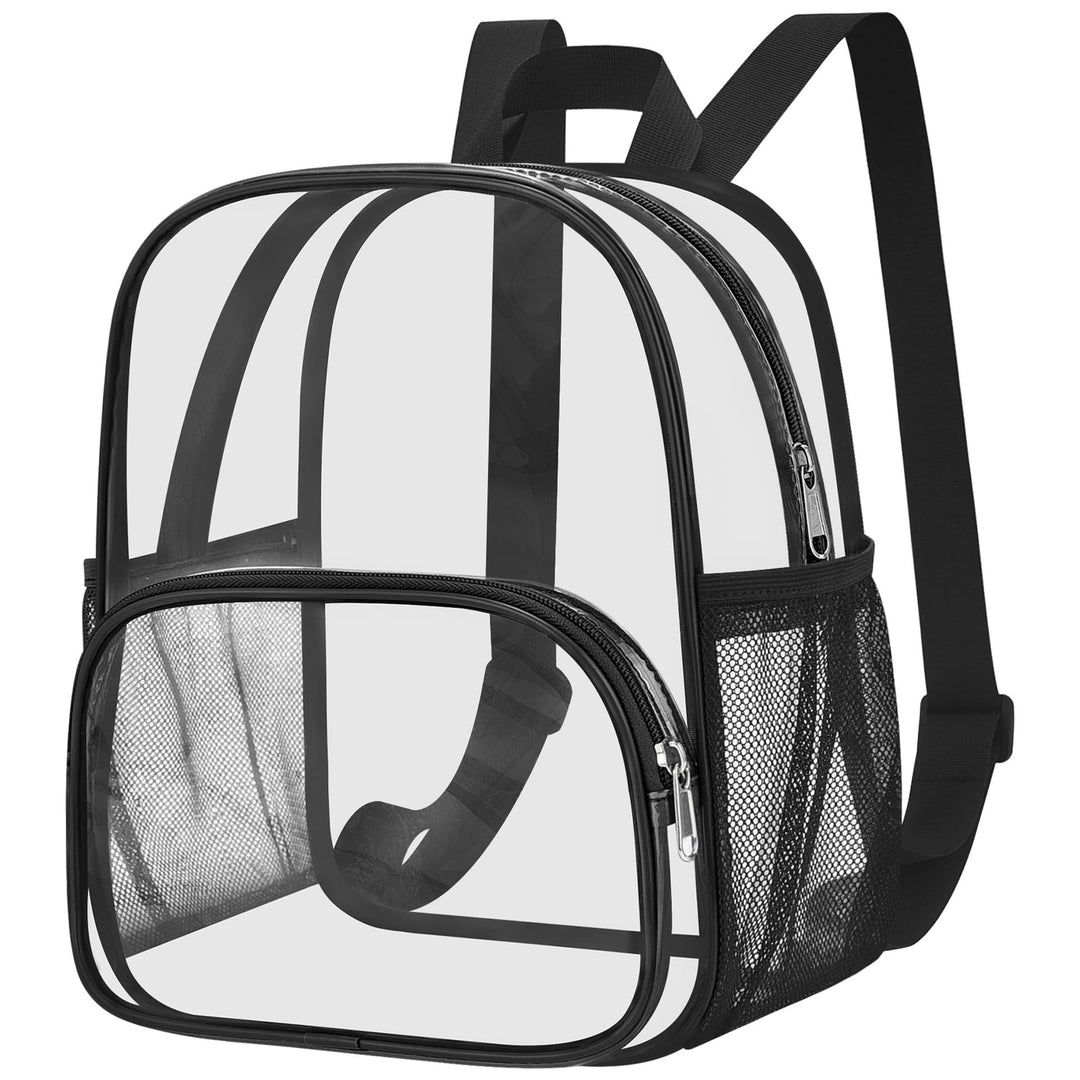 Unisex transparent everyday backpack with reinforced bottom and breathable straps Kalsten