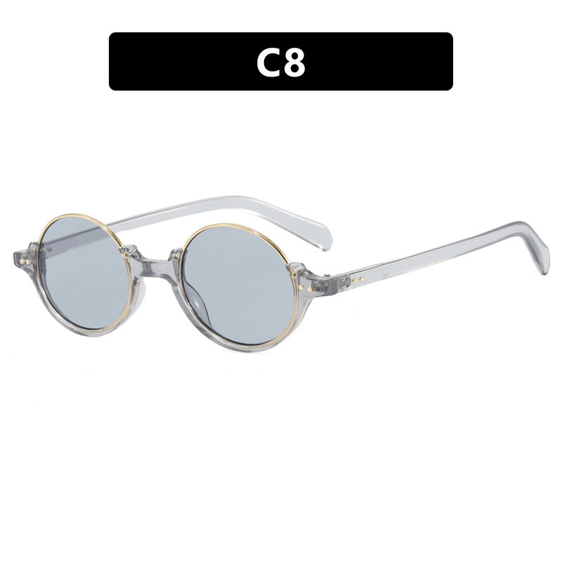 Women's round sunglasses with elegant plastic frame Kalsten