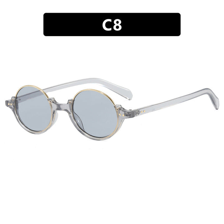 Women's round sunglasses with elegant plastic frame Kalsten