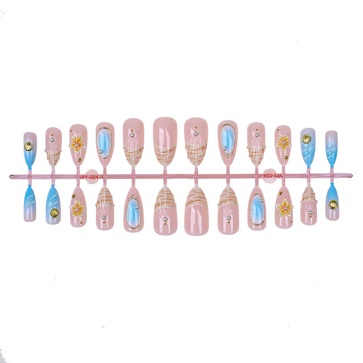 Artistic Seashell-Themed Press-On Nail Collection Kalsten