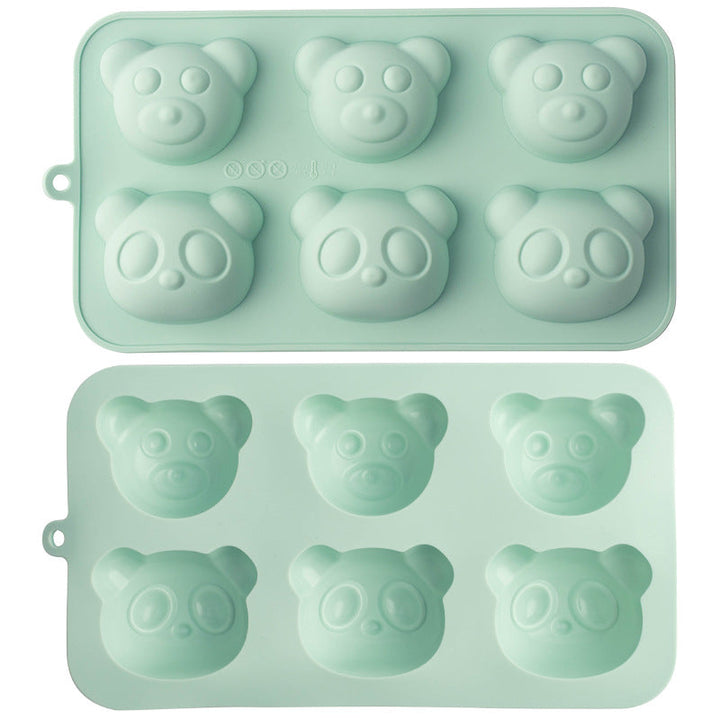 Silicone Ice Cube Mold with Cute Bear Head Design Kalsten