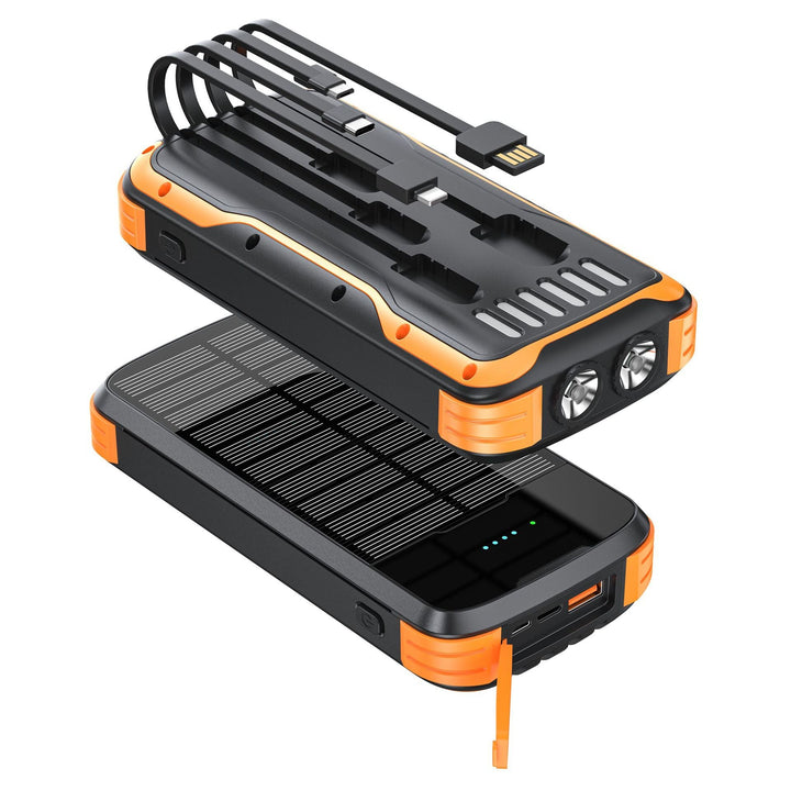 Solar Powerbank with Integrated LED Light and Multiple Charging Ports Kalsten