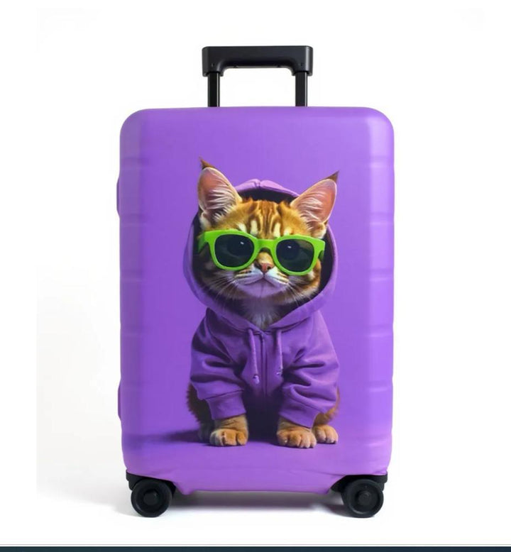 Unisex nan elastic suitcase cover with 3D dog design for trolley, stretchy and scratch-resistant Kalsten