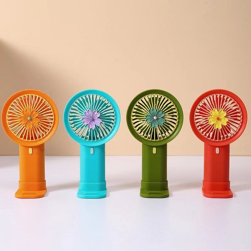 Portable Flower-Themed Handheld Cooling Fan Kalsten