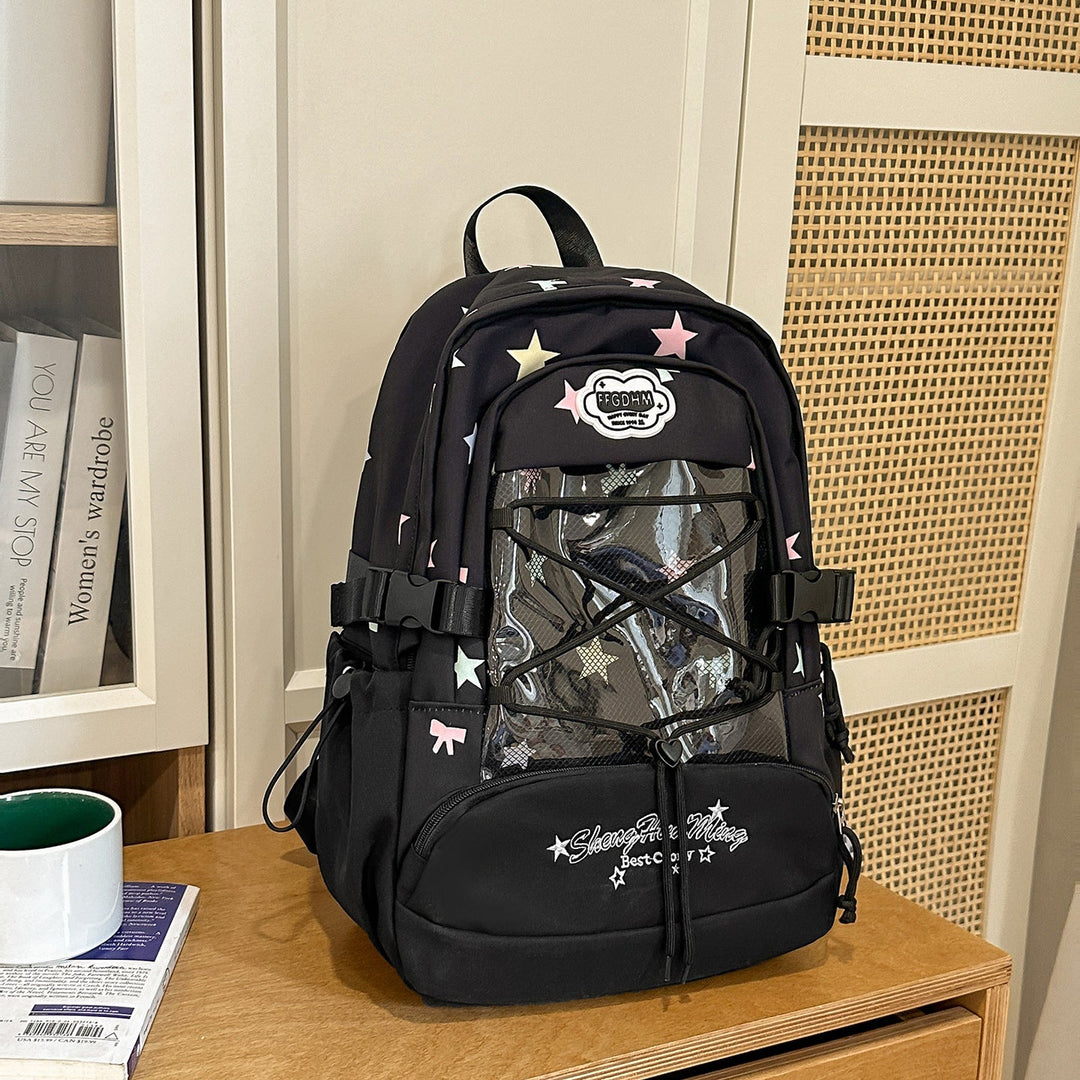 Stylish Star-Embellished Backpack Kalsten