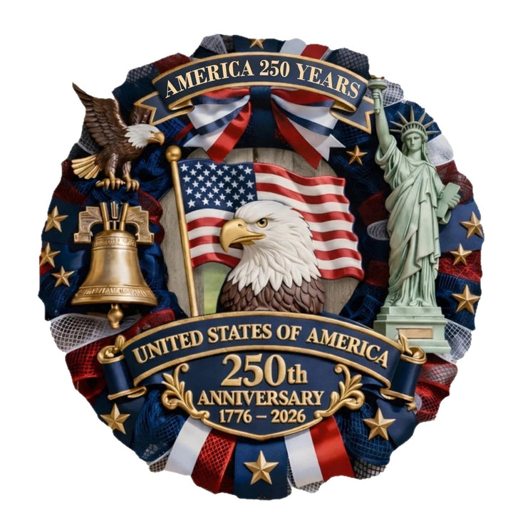 Unisex decorative anniversary bell with Statue of Liberty and bell relief Kalsten