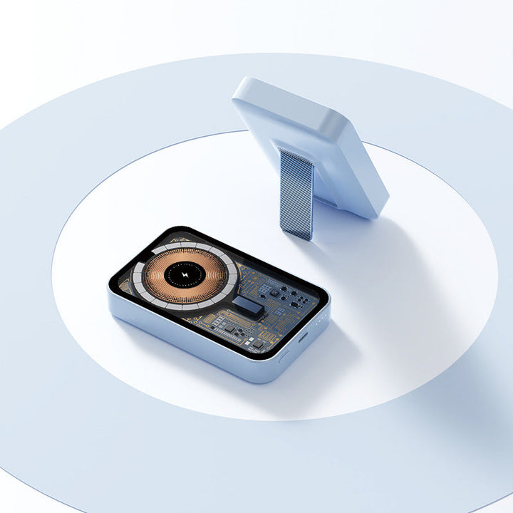 Portable power bank with innovative wireless charging function and integrated stand Kalsten