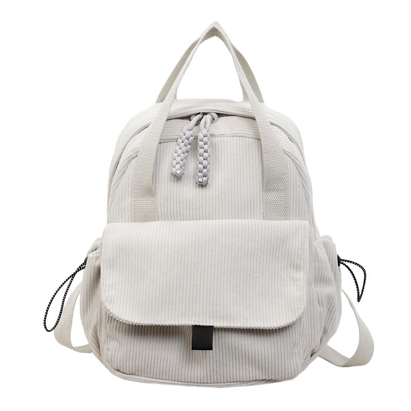 Cord-Backpack with Multiple Compartments and Reinforced Bottom Kalsten