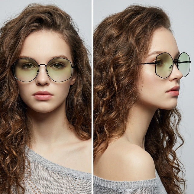 Women’s stylish sunglasses with unique octagonal frame construction Kalsten