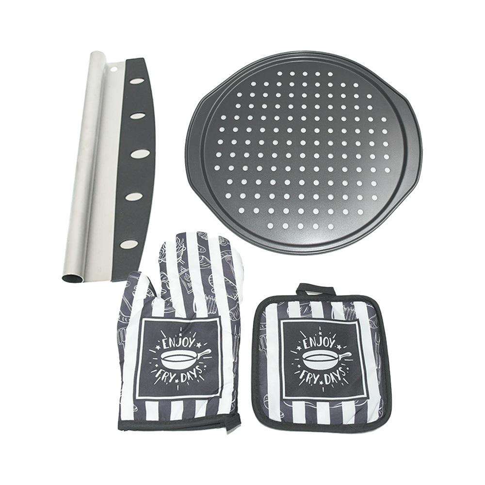 quilted insulated cotton oven mitt and pot holder set Kalsten