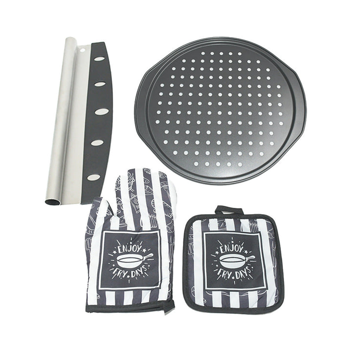 quilted insulated cotton oven mitt and pot holder set Kalsten