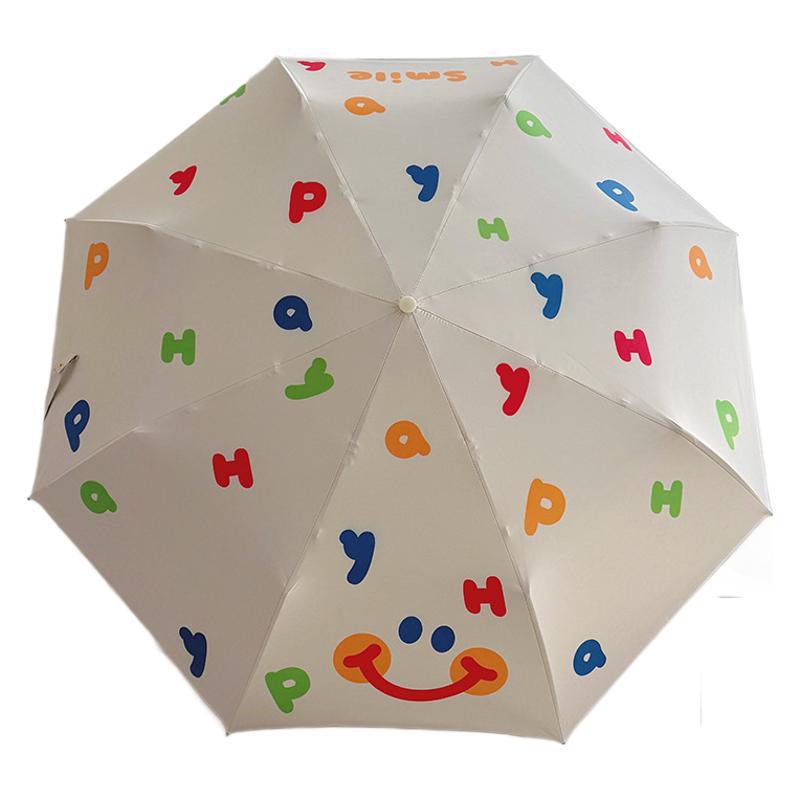 Women's Automatic Folding Umbrella with Cheerful Design Kalsten