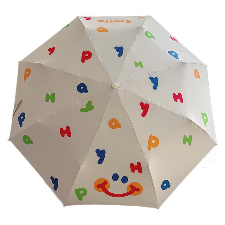 Women's Automatic Folding Umbrella with Cheerful Design Kalsten