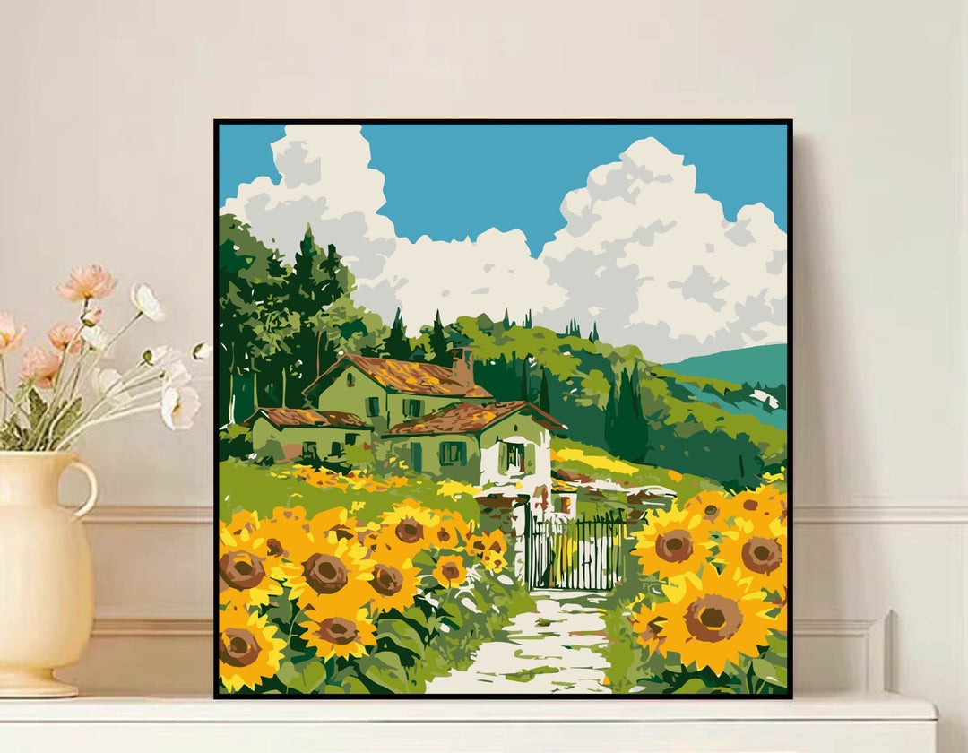 Scenic Mountain Landscape Canvas Art Kalsten