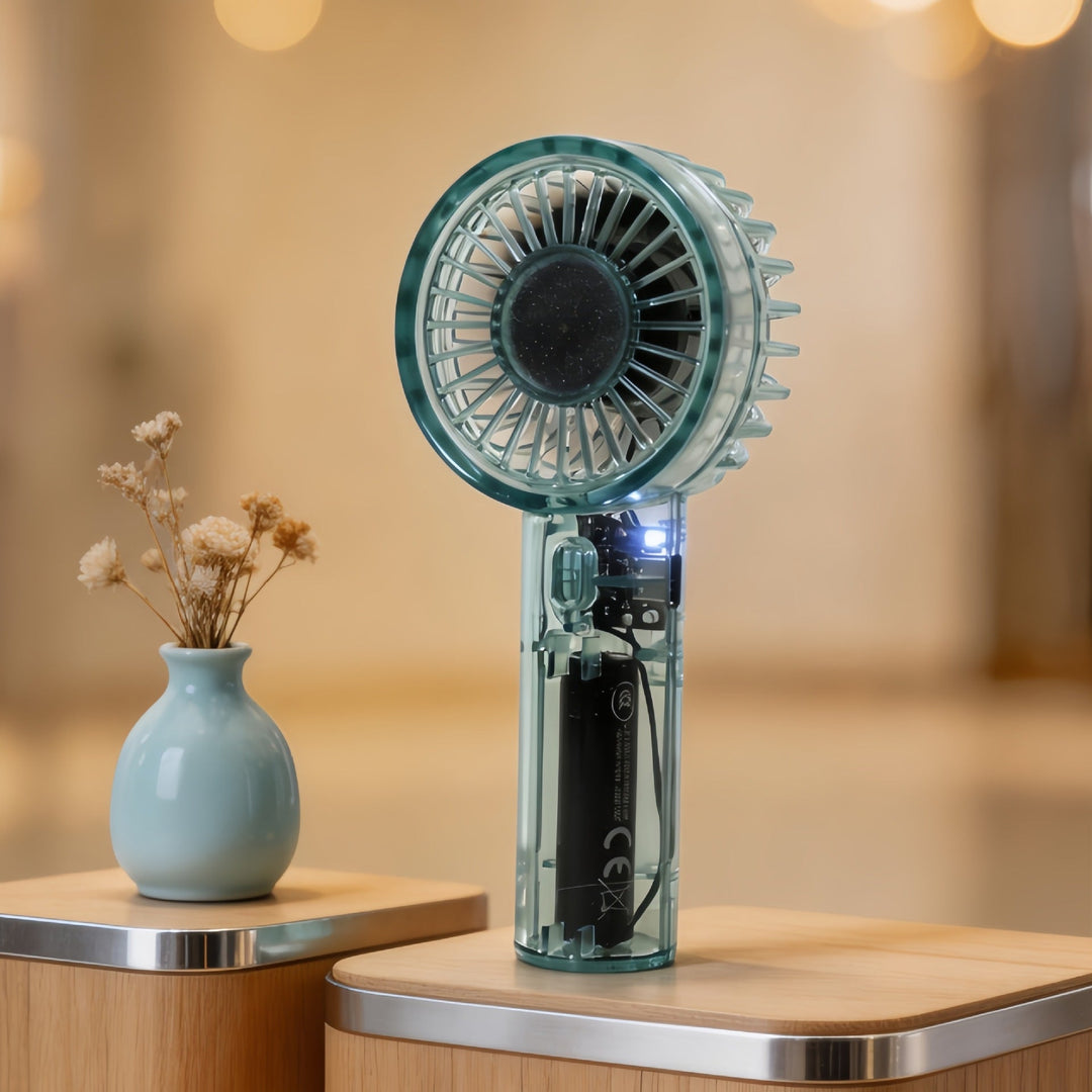 Women Portable USB Handheld Fan with Flexible Head Adjustment Kalsten