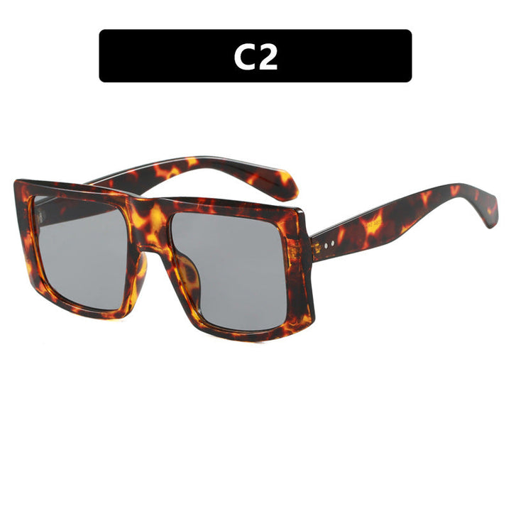 Women's square sunglasses with robust plastic frame and protective UV filter Kalsten