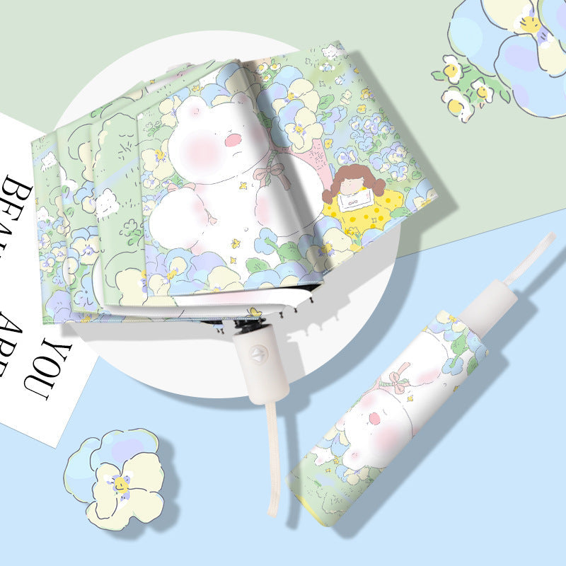 Women's Designer Umbrella with Playful Floral Pattern Kalsten