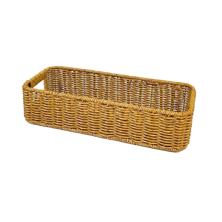 Unisex Rectangular Storage Basket Made of Woven Material Kalsten