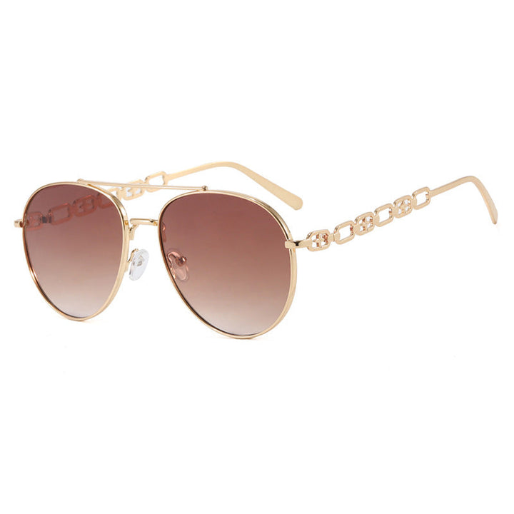 Women's striking sunglasses with luxurious chain detail and polarized lenses Kalsten