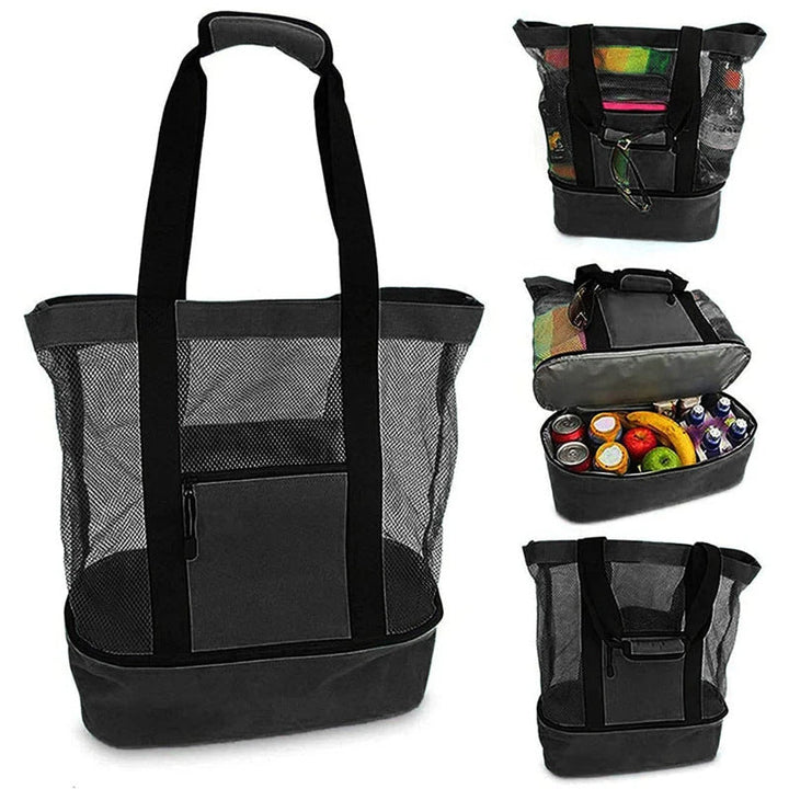 Unisex Spacious Square Shopping Bag with Insulated Interior Compartment Kalsten