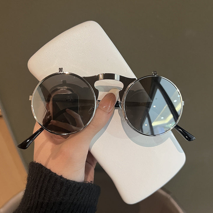 Ladies Round Designer Sunglasses with Innovative Frame Kalsten