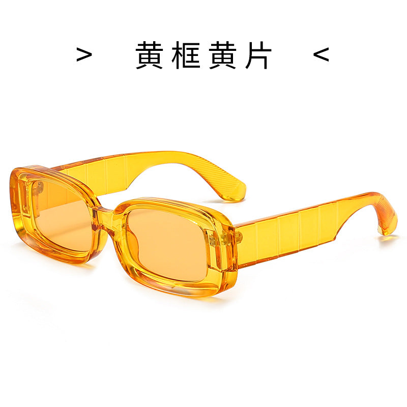Women's Square Sunglasses with Transparent Frame Kalsten