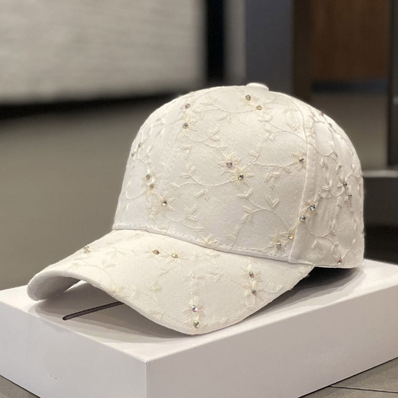 Women's Embellished Floral Cap Kalsten