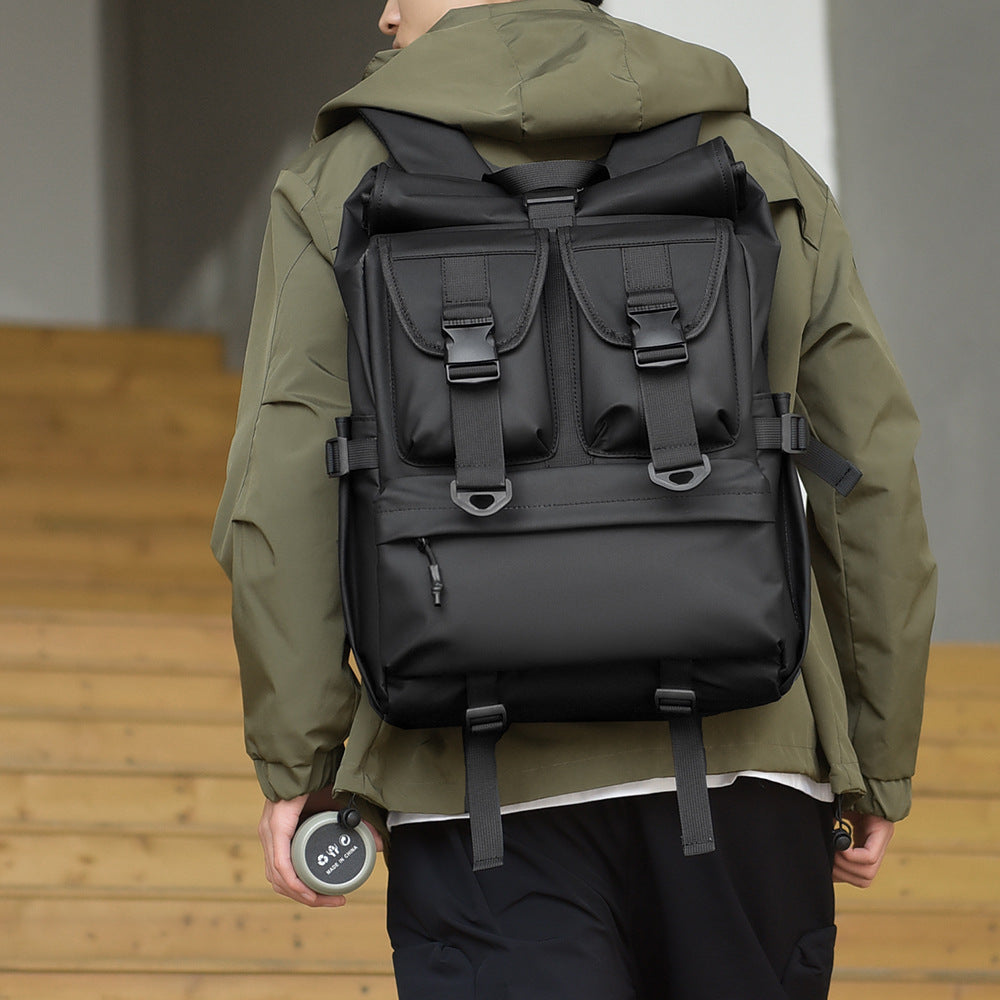 Versatile High-Capacity Roll-Top Backpack Kalsten