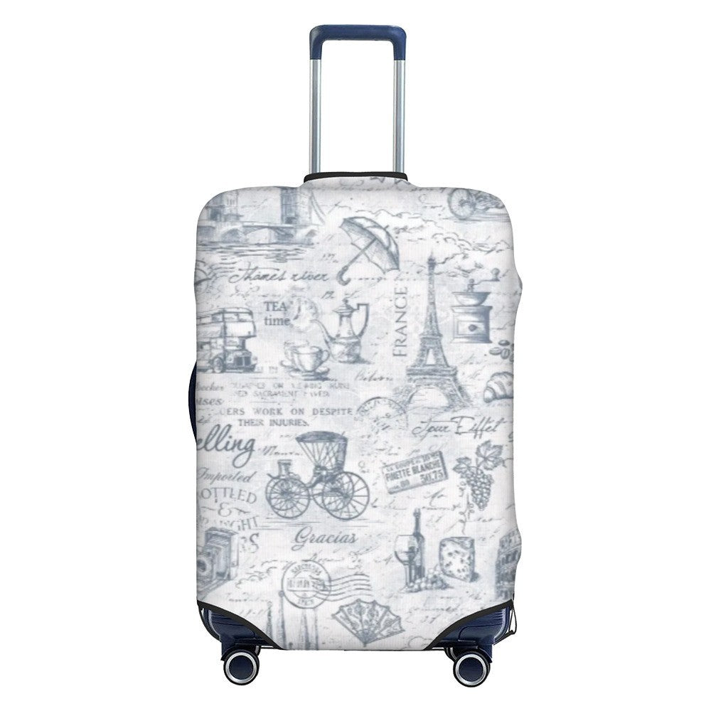 Unisex stretch suitcase cover with elastic fabric, zipper opening and cute pattern Kalsten
