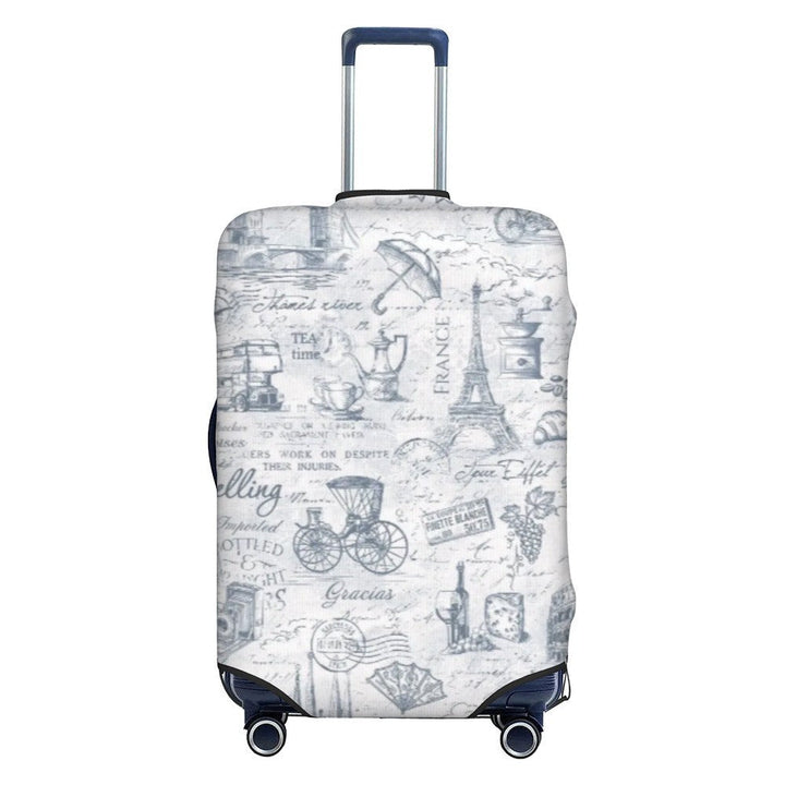 Unisex stretch suitcase cover with elastic fabric, zipper opening and cute pattern Kalsten