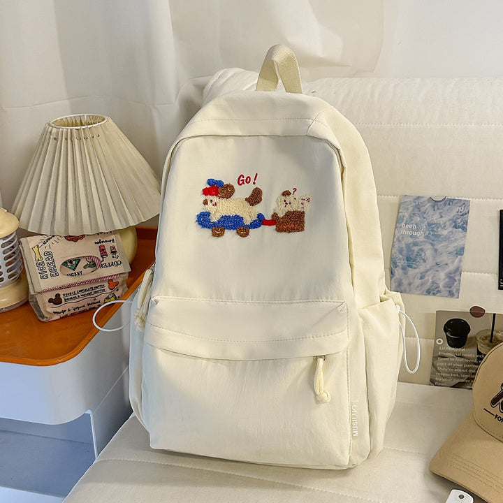 Playful Embroidered Backpack Kalsten