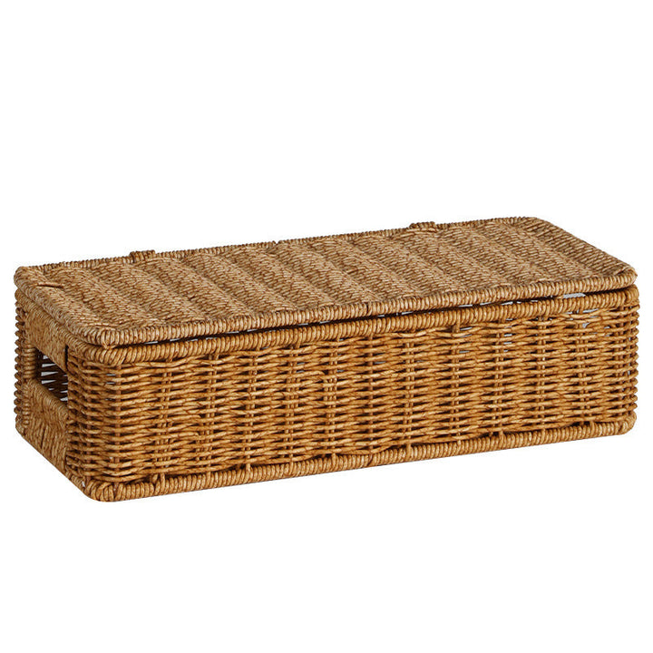 Long Rectangular Woven Storage Basket Kalsten