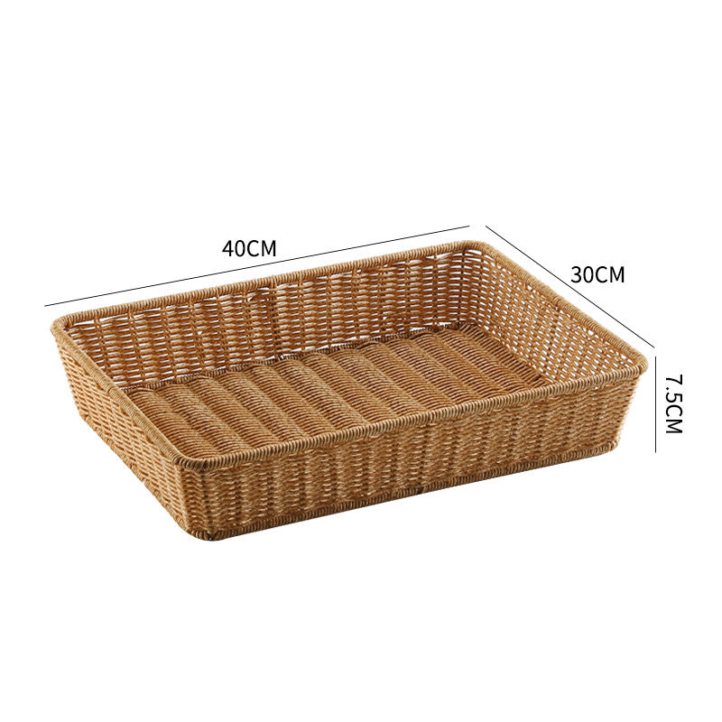 Handwoven Rectangular Storage Tray Kalsten