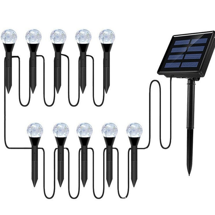 Crescent Moon Solar Garden Stake Lights With Textured Acrylic Diffuser And Warm White LED Kalsten