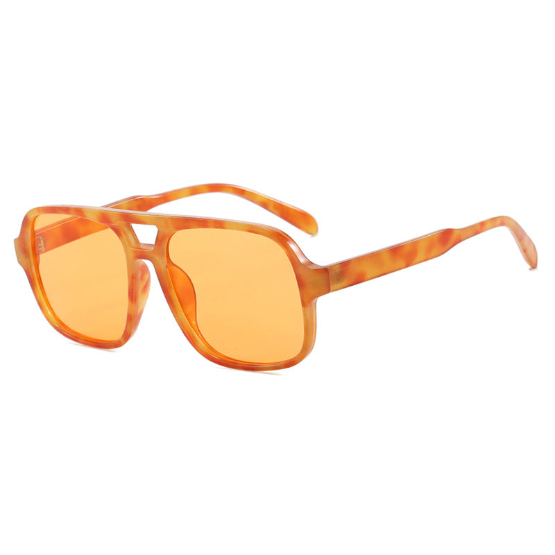 Women's modern square sunglasses with stylish transparent frame Kalsten
