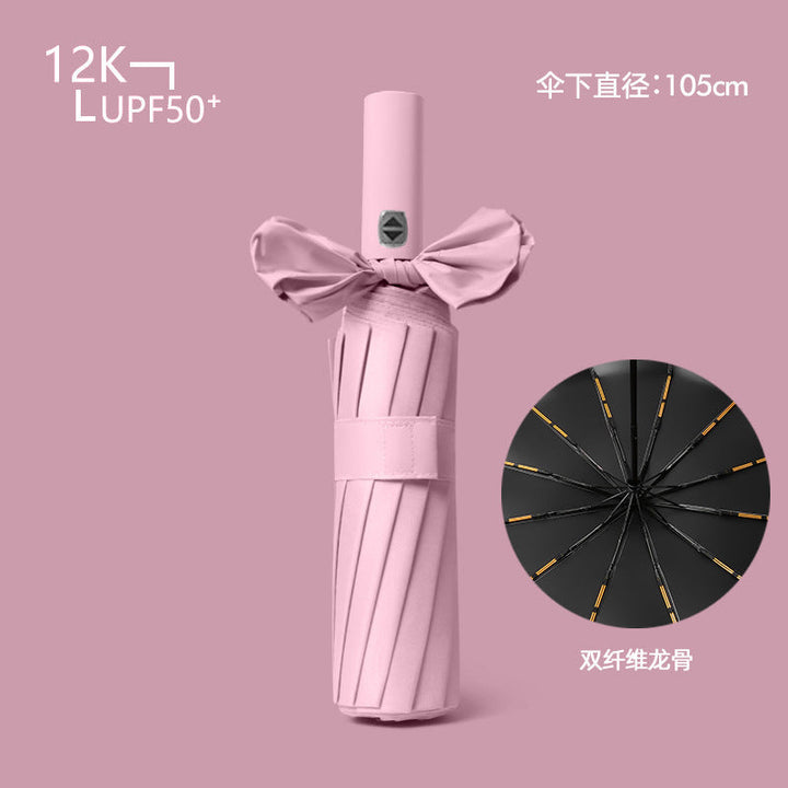 Women's compact and wind-resistant umbrella with UV protection technology Kalsten