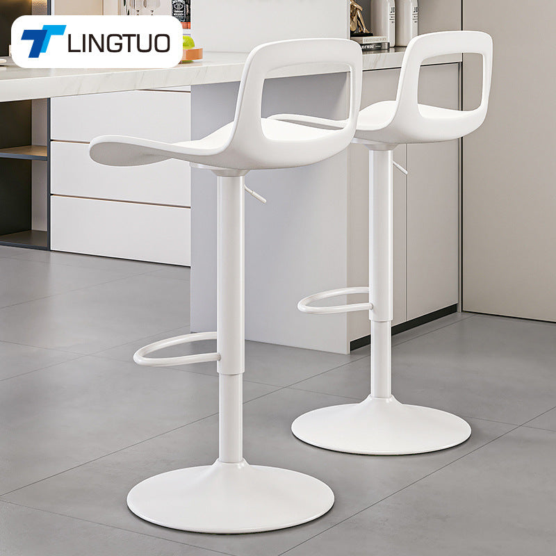 Ergonomic Bar Stool With Adjustable Seat Height And Sturdy Metal Frame Kalsten