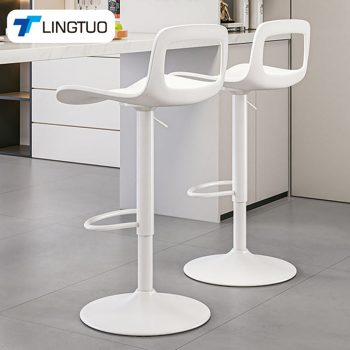 Ergonomic Bar Stool With Adjustable Seat Height And Sturdy Metal Frame Kalsten