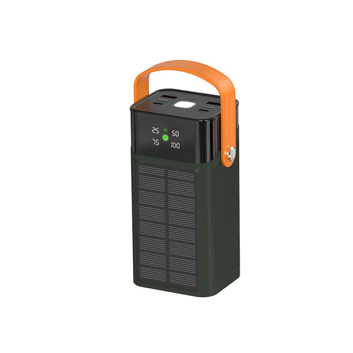 Portable solar power bank with integrated charging station and LED display Kalsten