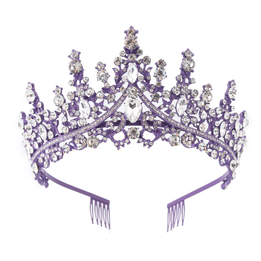 Ladies Rhinestone Tiara with Sparkling Gemstones Kalsten