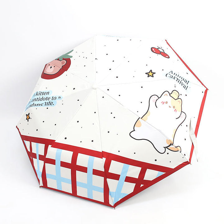 Ladies Playful Umbrella with Animal Motifs Kalsten