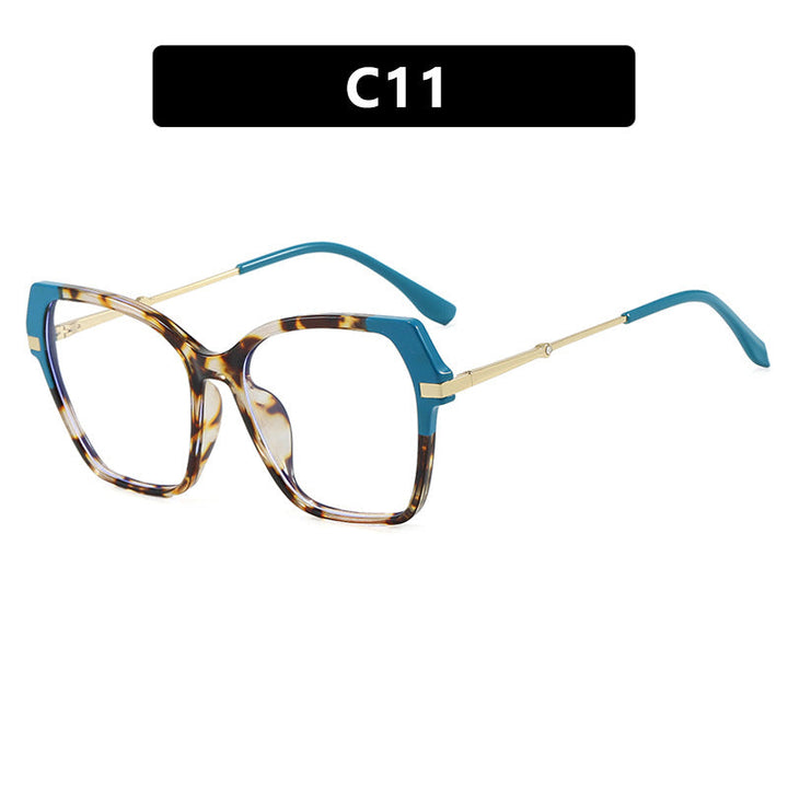 Ladies square sunglasses with elegant metal frame and protective UV filter Kalsten