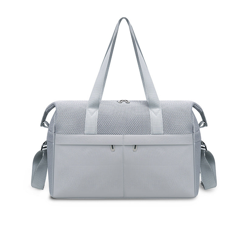 Sporty tote bag with breathable mesh material and multifunctional pockets Kalsten