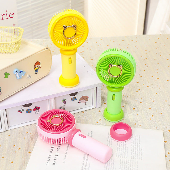 Women's Portable Hand Fan with Cute Animal Design Kalsten