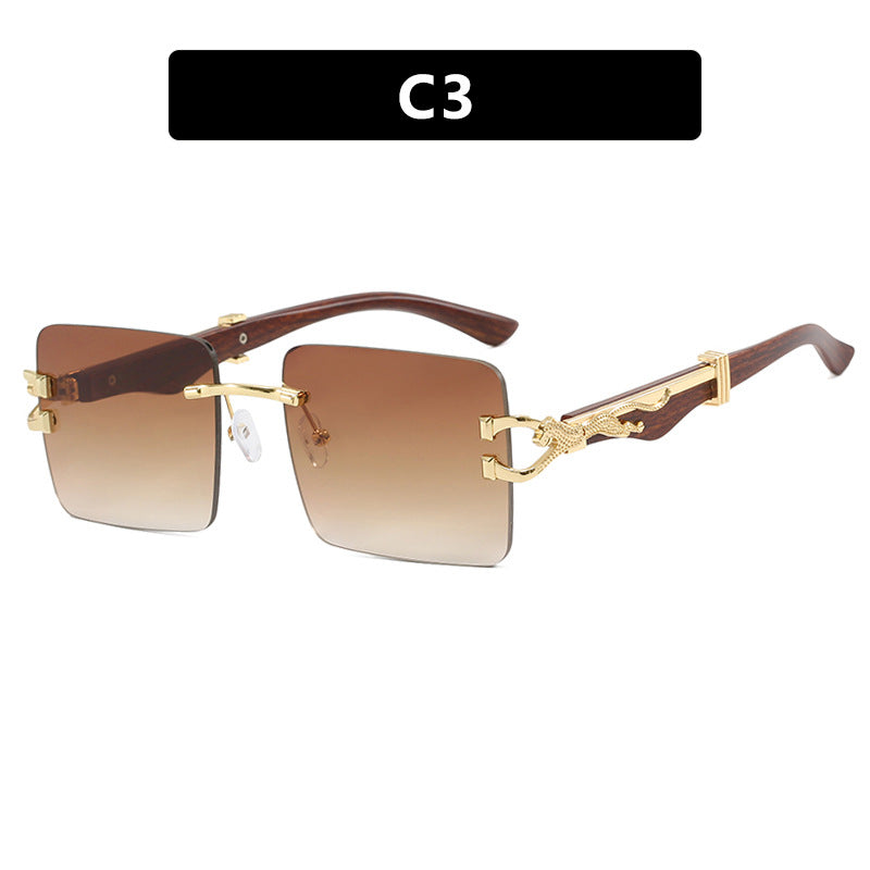 Ladies elegant square sunglasses with high-quality wooden frame Kalsten