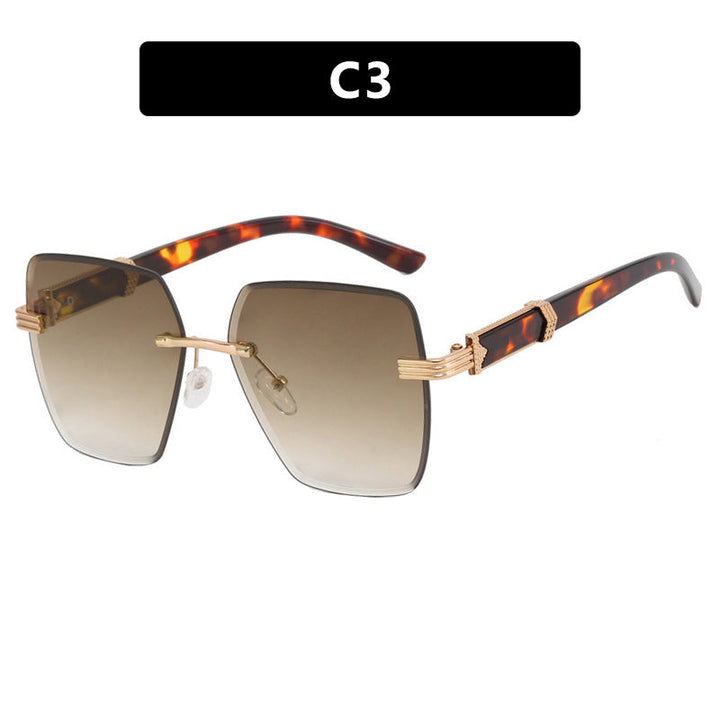 Women's trendy square sunglasses with glamorous accents and UV protection Kalsten